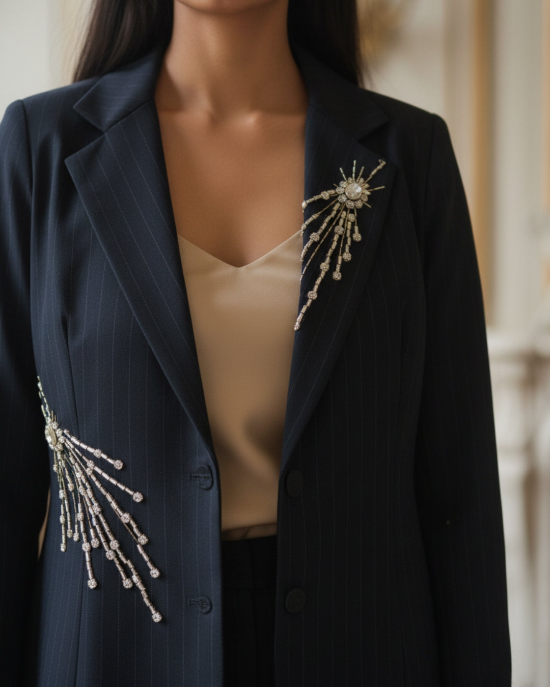 Pinstripe Power Suit