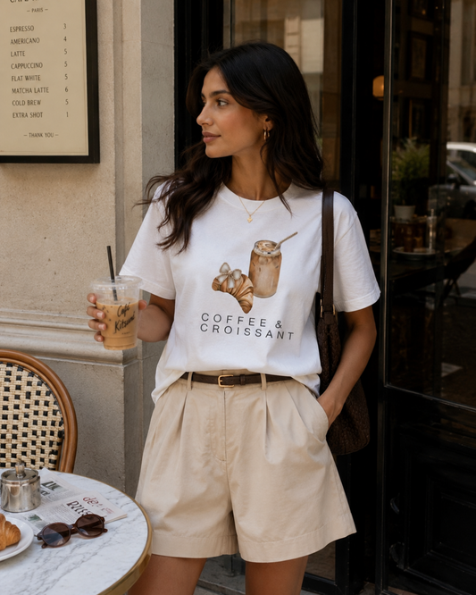 Coffee & Croissant Tee