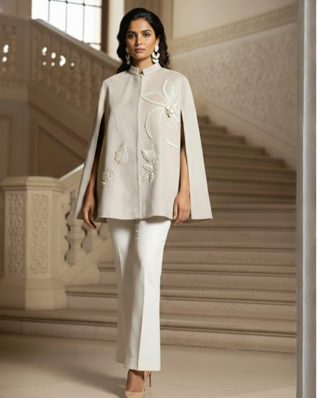 Ivory Bloom Cape