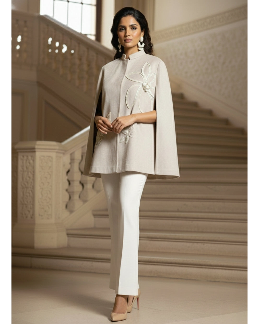 Ivory Bloom Cape
