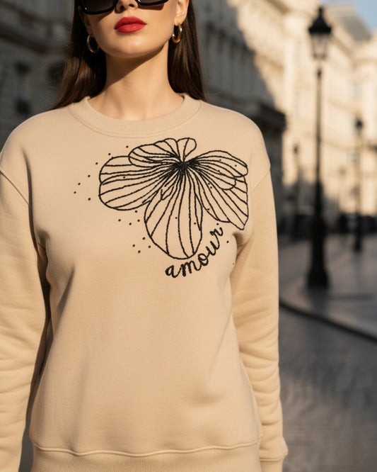Beige Amour Sweatshirt