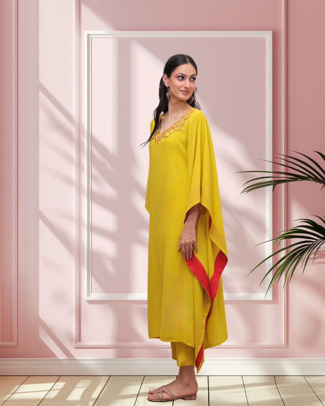 Lime Zest Kaftan Set