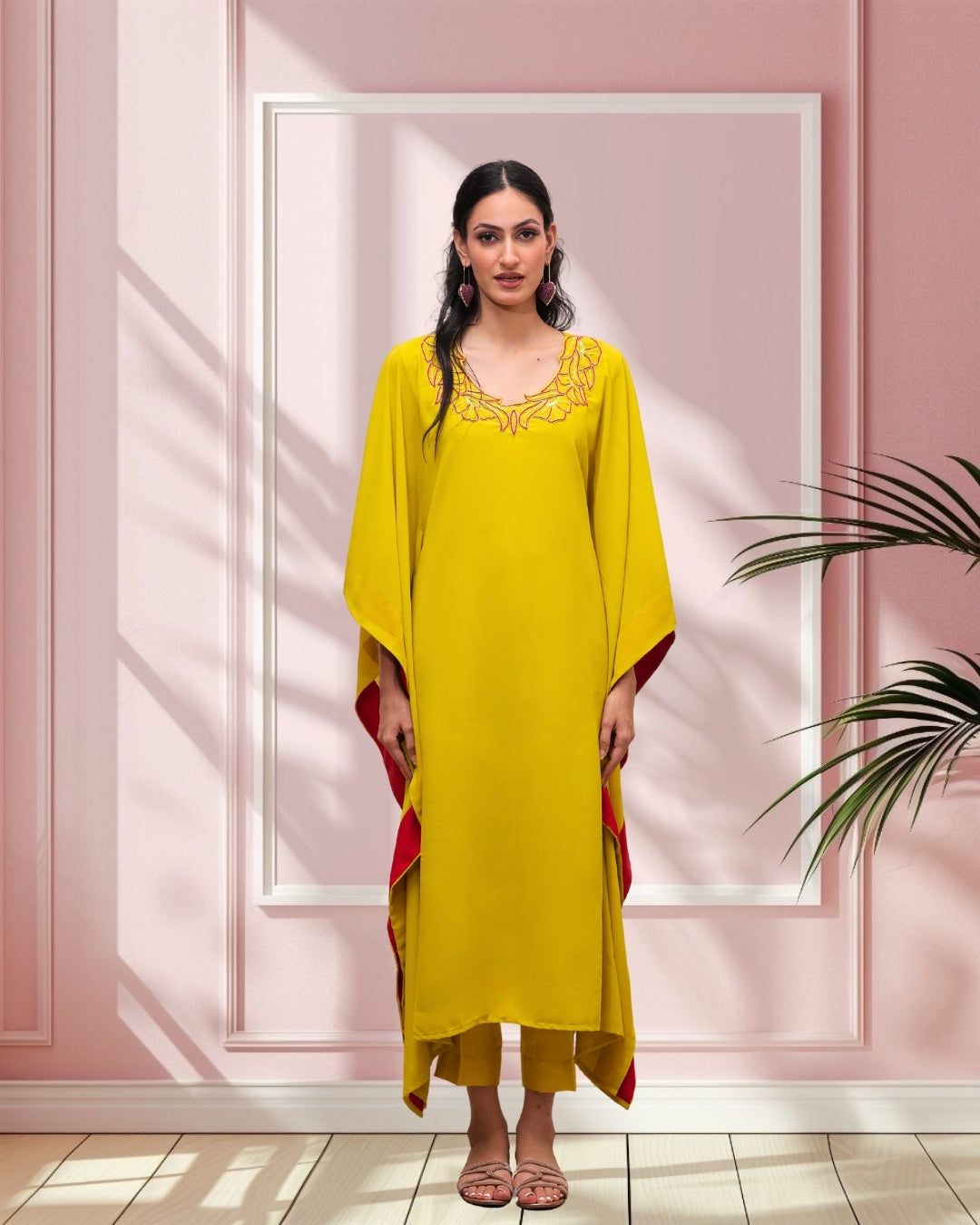 Lime Zest Kaftan Set