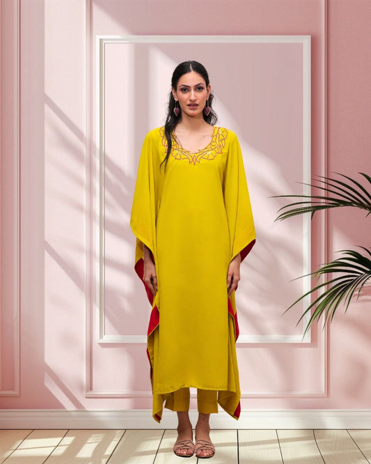 Lime Zest Kaftan Set