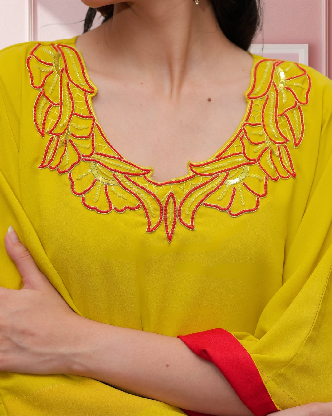 Lime Zest Kaftan Set