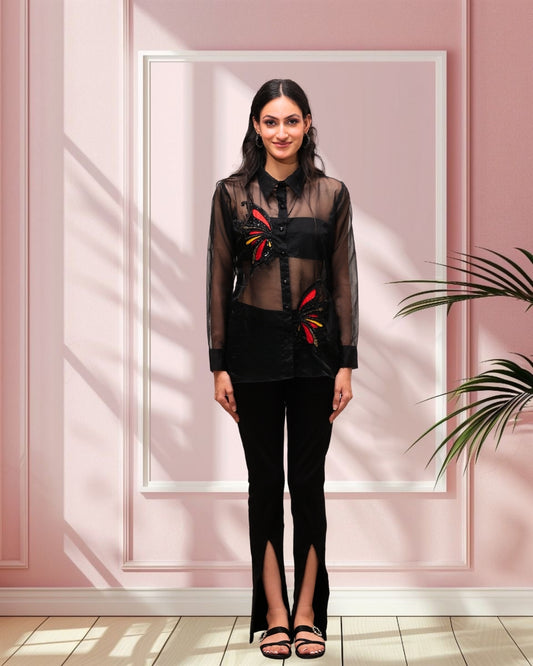 Black Butterfly Shirt