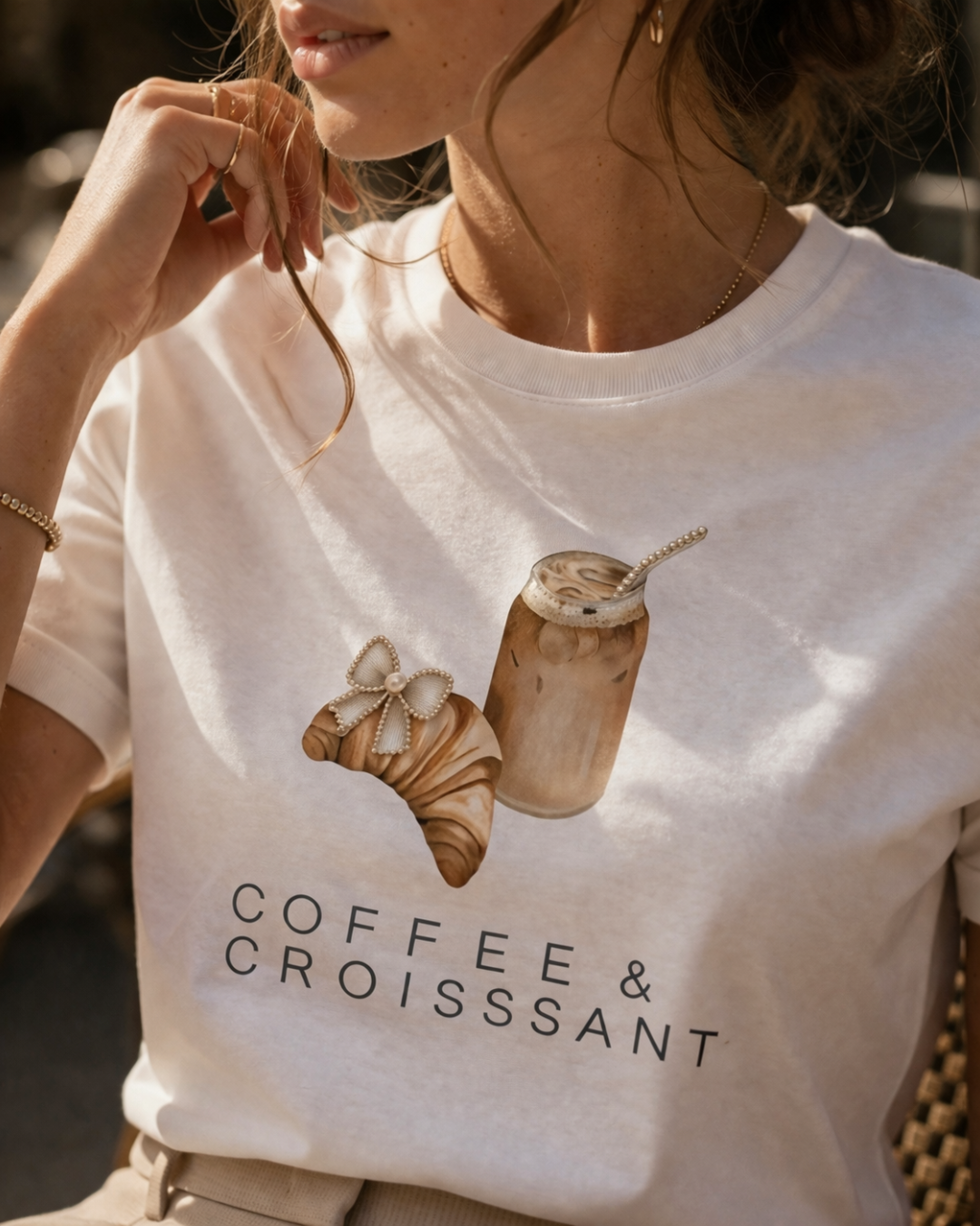 Coffee & Croissant Tee