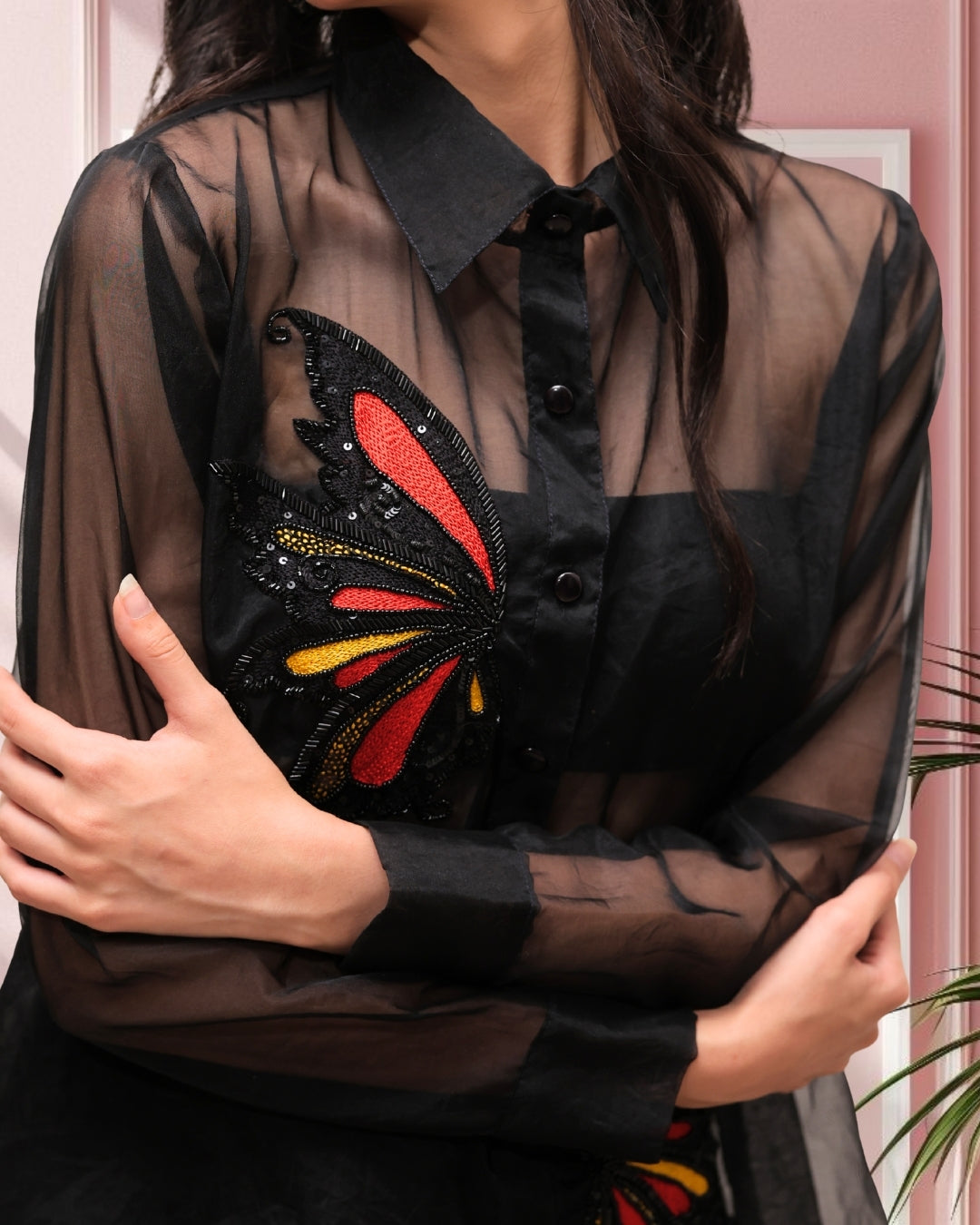 Black Butterfly Shirt